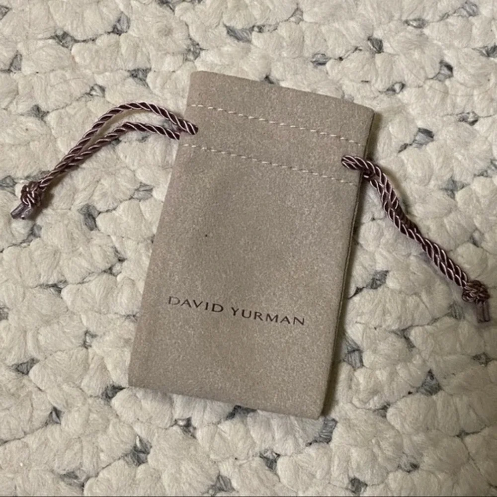 DAVID YURMAN 18k Gold Earrings Bracelet Ring Gift Pouch Bag Sleeper Divider 2